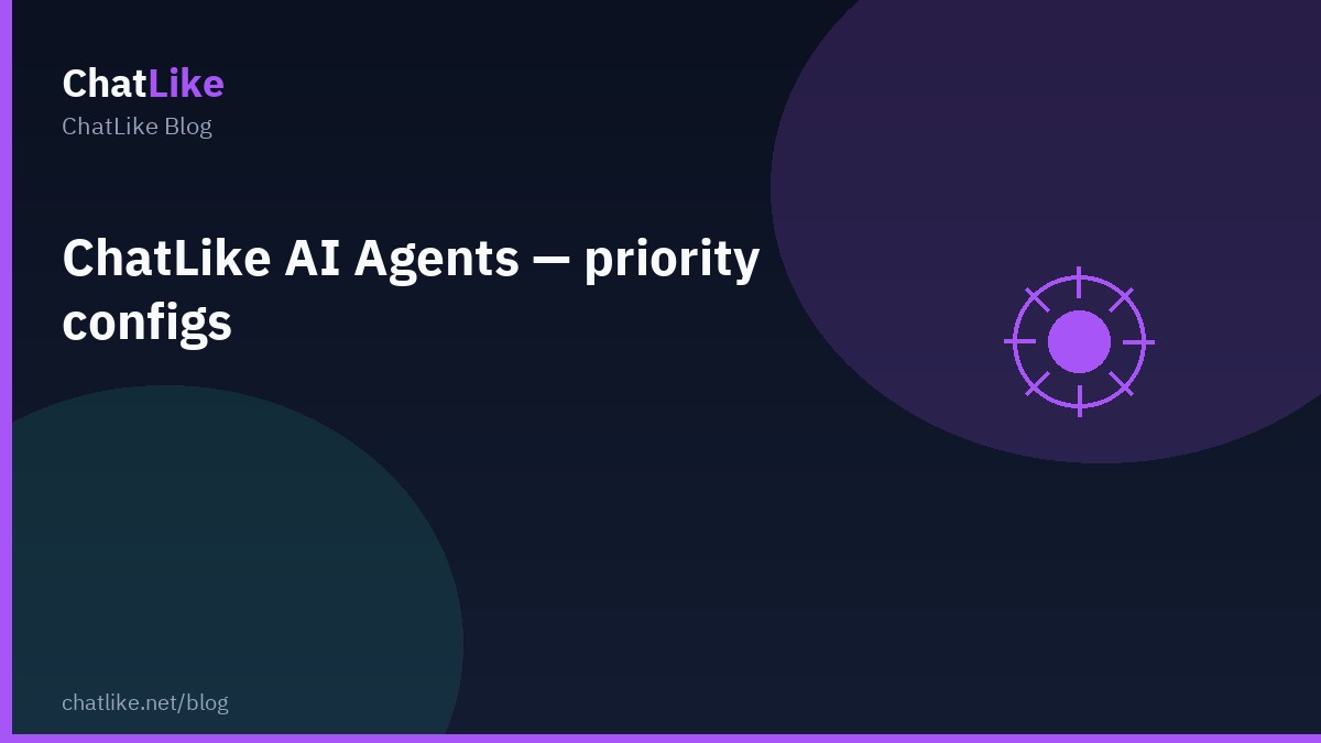 ChatLike AI Agents — priority configs