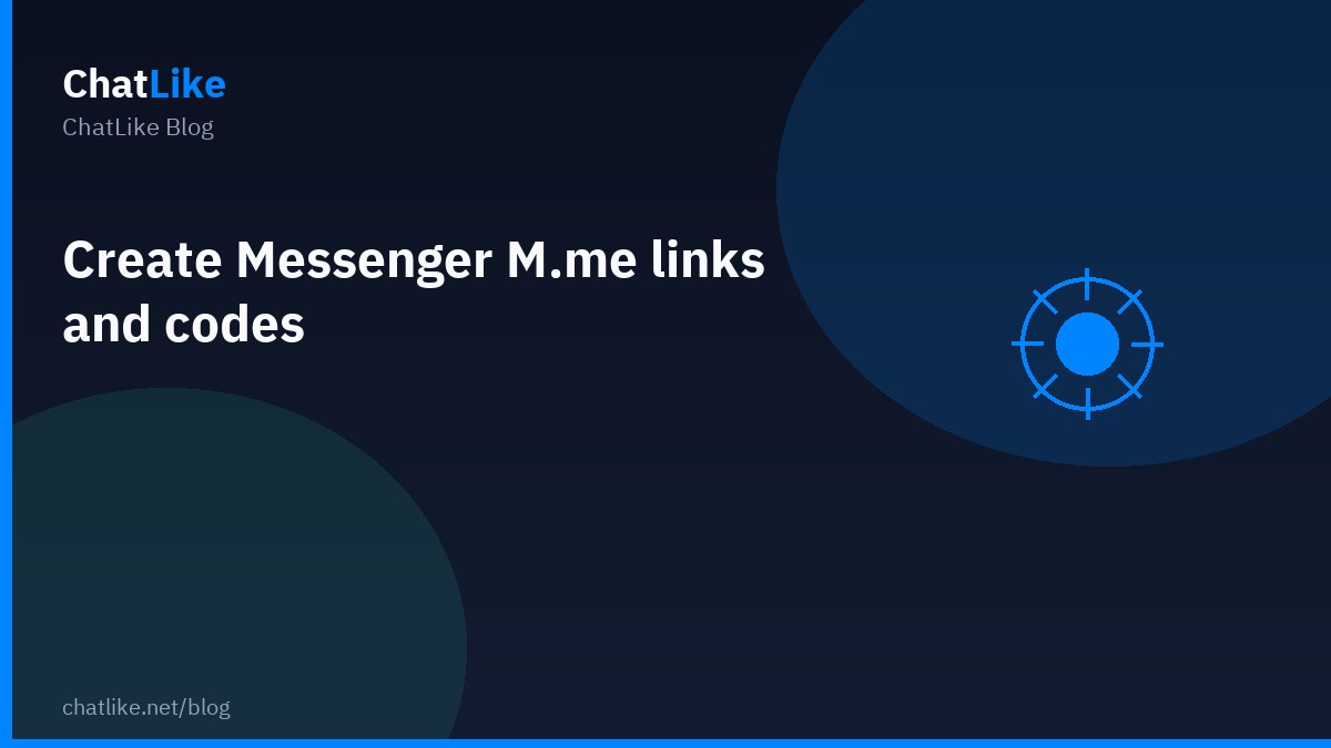 Create Messenger M.me links and codes