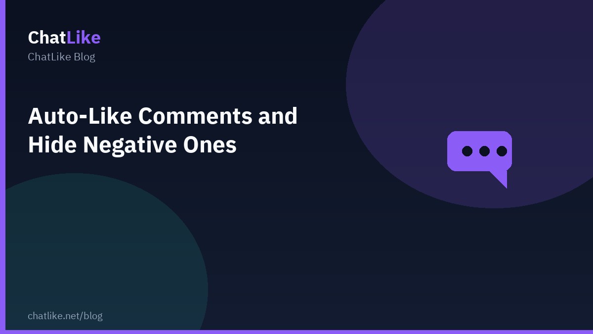 Auto-Like Comments and Hide Negative Ones