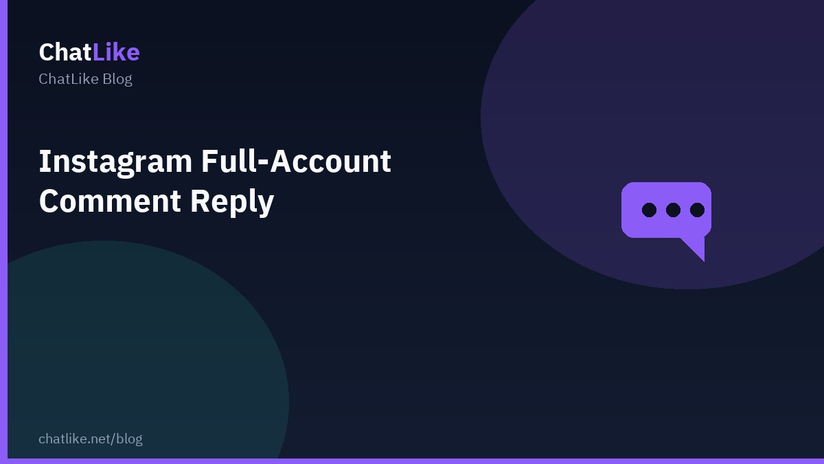 Instagram Full-Account Comment Reply