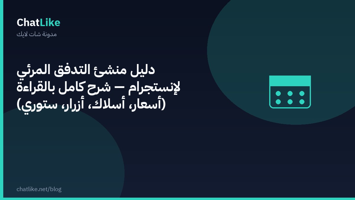دليل منشئ التدفق المرئي لإنستجرام — شرح كامل بالقراءة (أسعار، أسلاك، أزرار، ستوري)