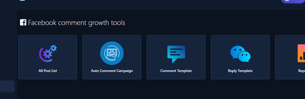 Comment Template and Reply Template cards on the growth hub