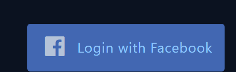 Login with Facebook button