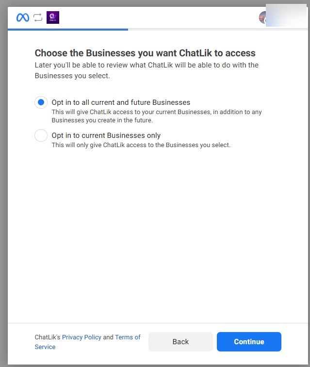 Choose Businesses: future-ready vs current-only scope