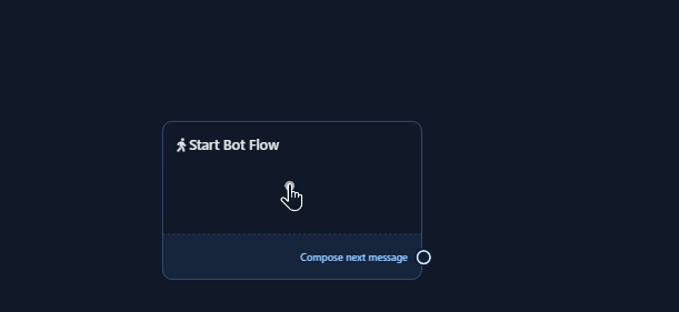 Start Bot Flow node on a new keyword flow before keywords are set