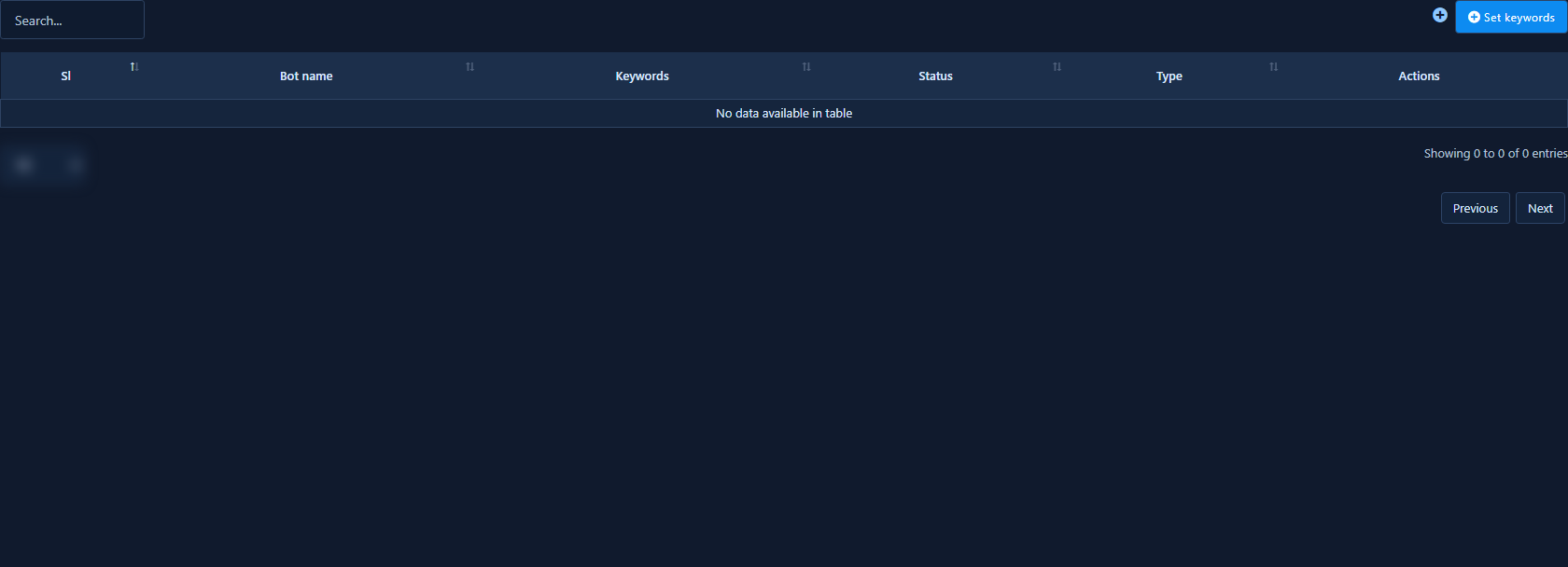 Instagram Bot Keyword Settings editor open
