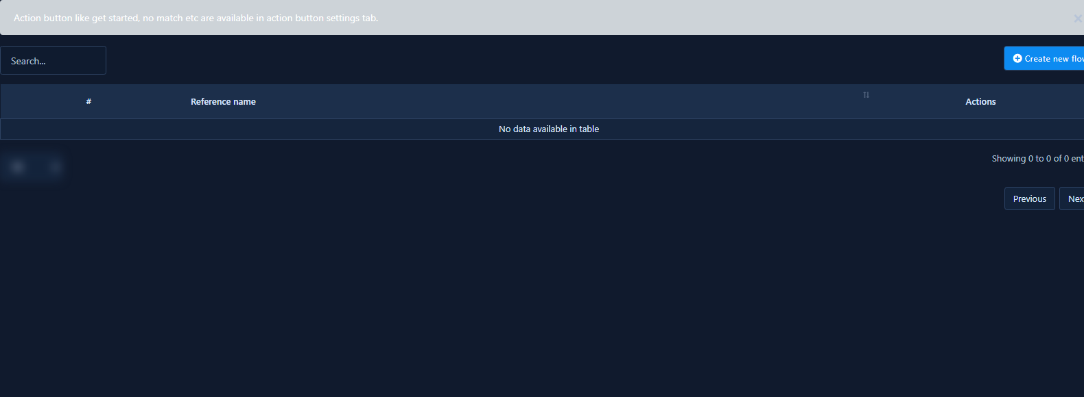 Bot Reply flow list open in Bot Manager