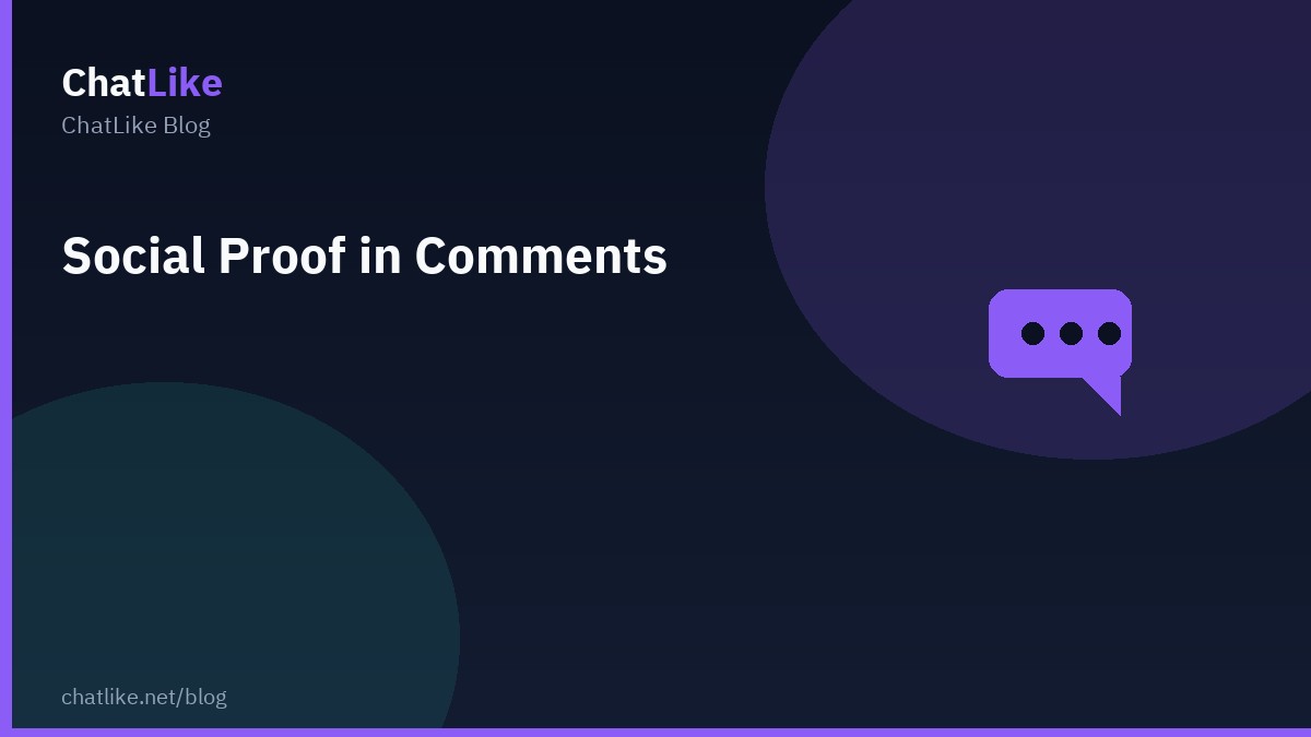 Social Proof in Comments