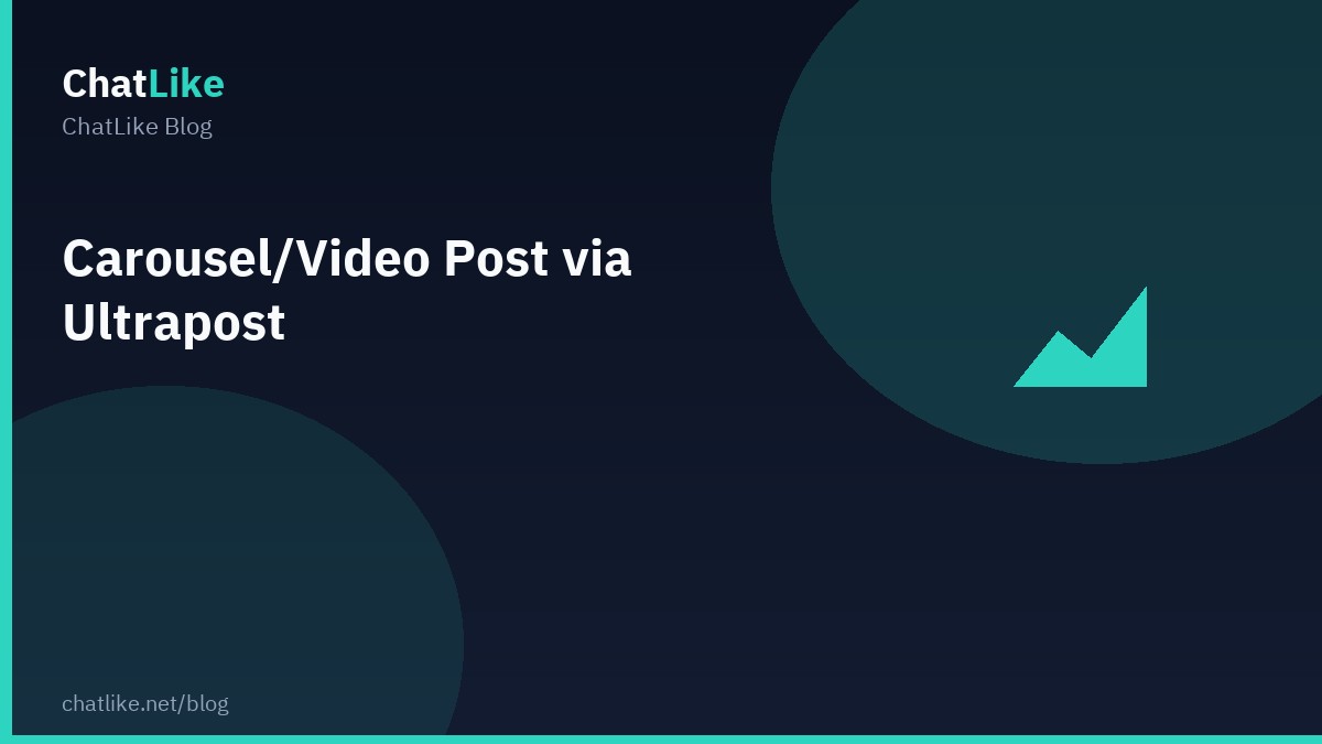 Carousel/Video Post via Ultrapost
