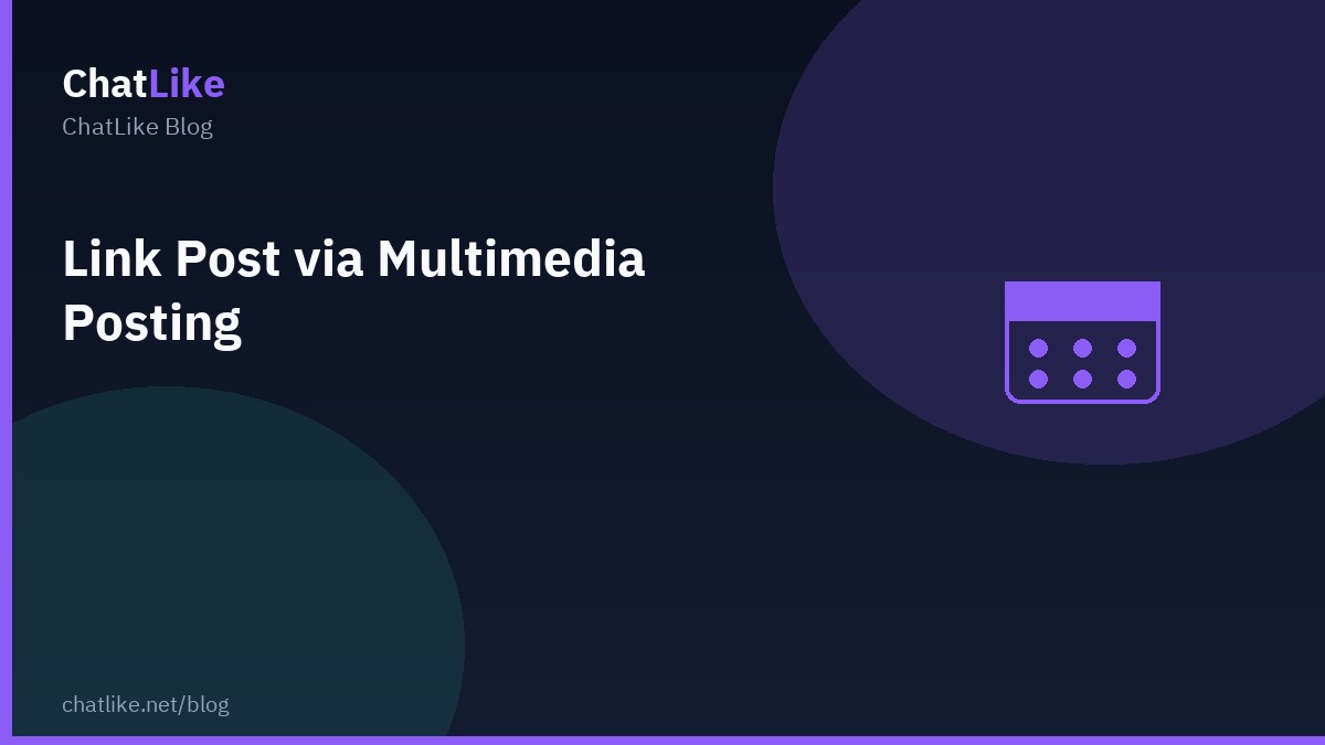 Link Post via Multimedia Posting