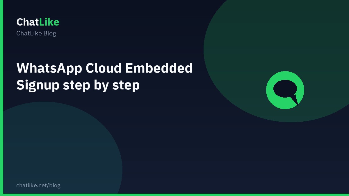 WhatsApp Cloud Embedded Signup step by step