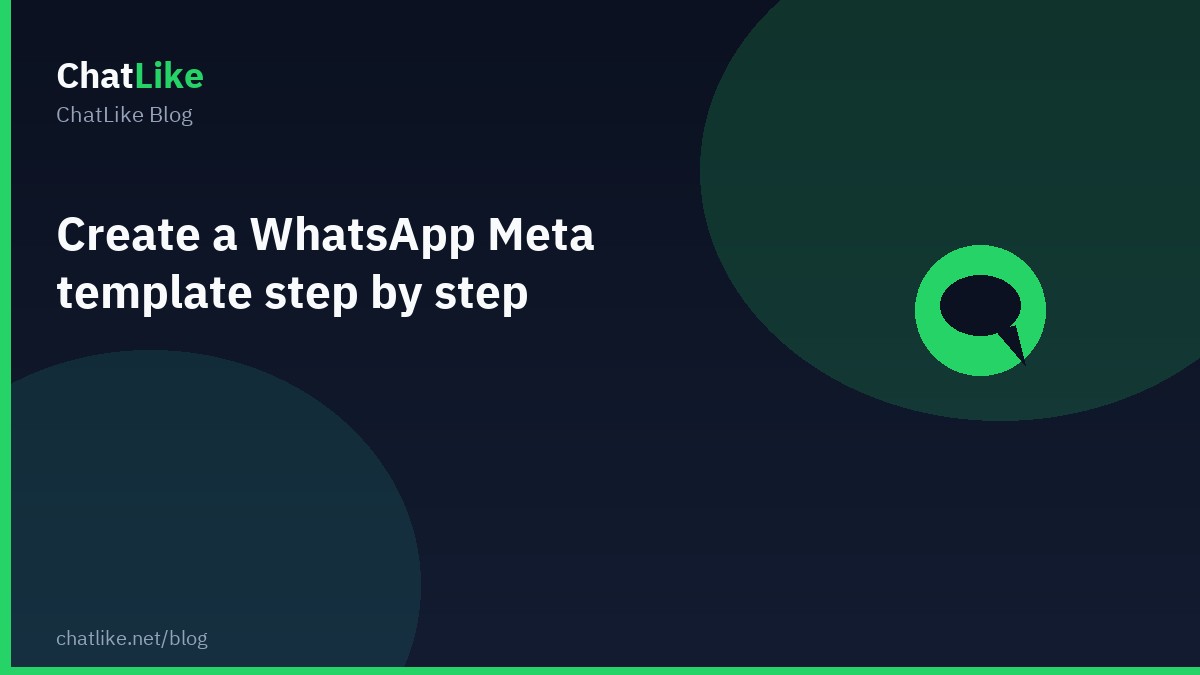 Create a WhatsApp Meta template step by step