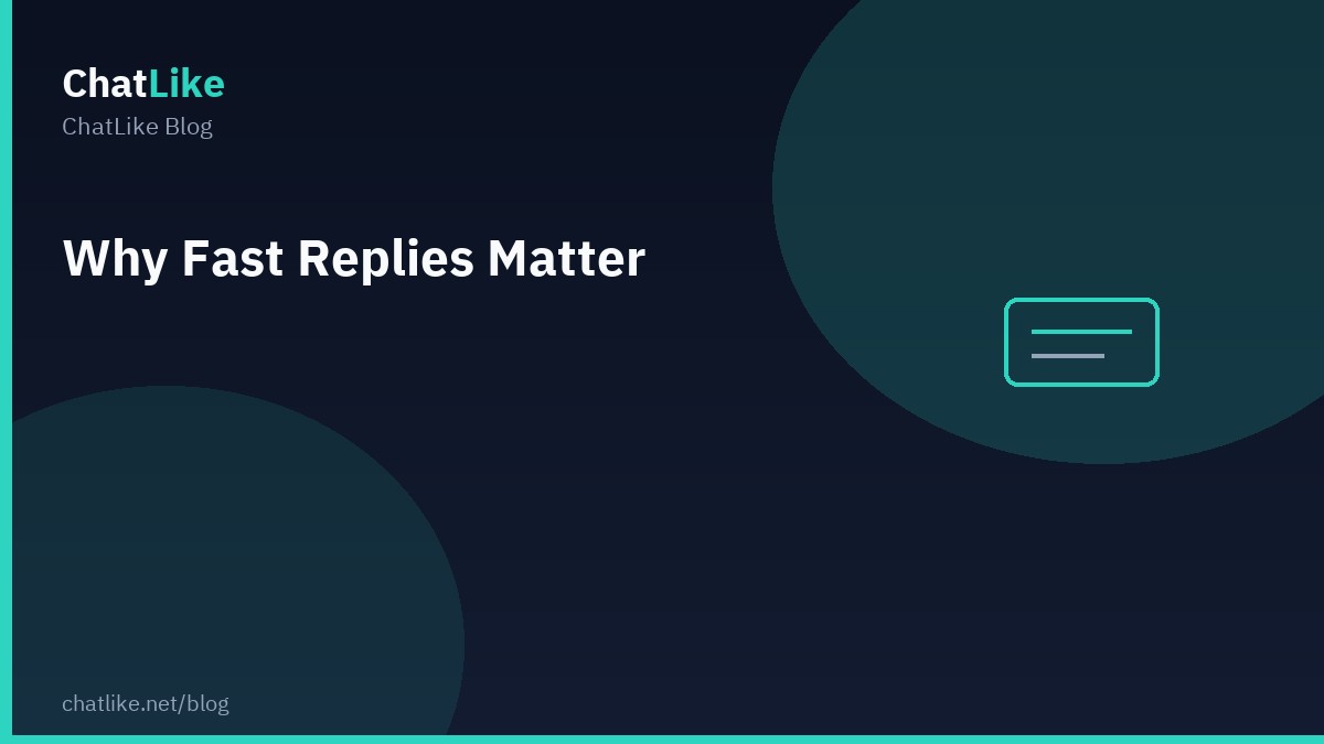 Why Fast Replies Matter